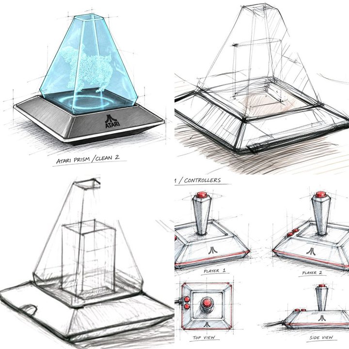 Prism, atari concept concept: sketches