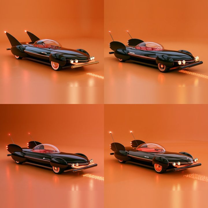 Fin, concept car concept: renders