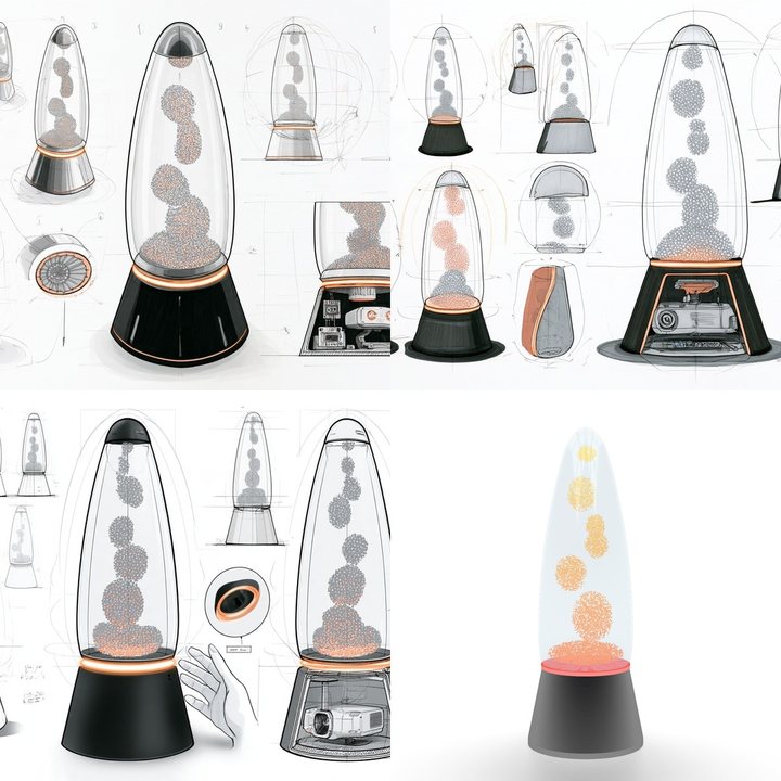 Drift, lava lamp concept: sketches
