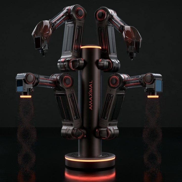 Quad, robot arm concept: hero